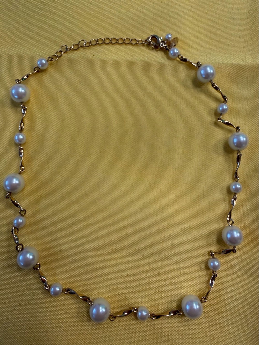 Park Lane Gold-Tone Pearl Station Necklace